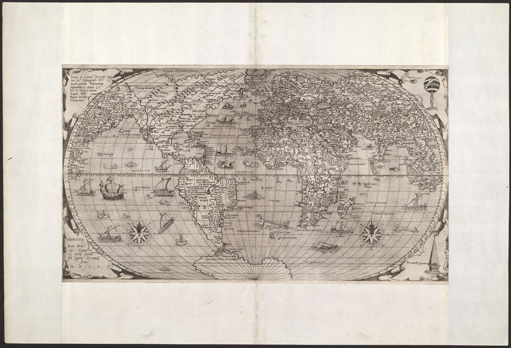 One of the first depictions of some now-Canadian territory on a world map (1560) 